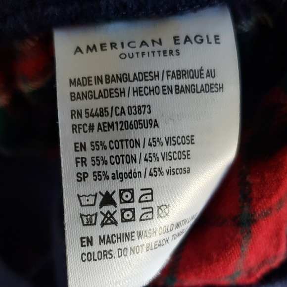 American Eagle Outfitters Plaid Lounge Pants - 2 PAIR Size Large - Picture 9 of 9